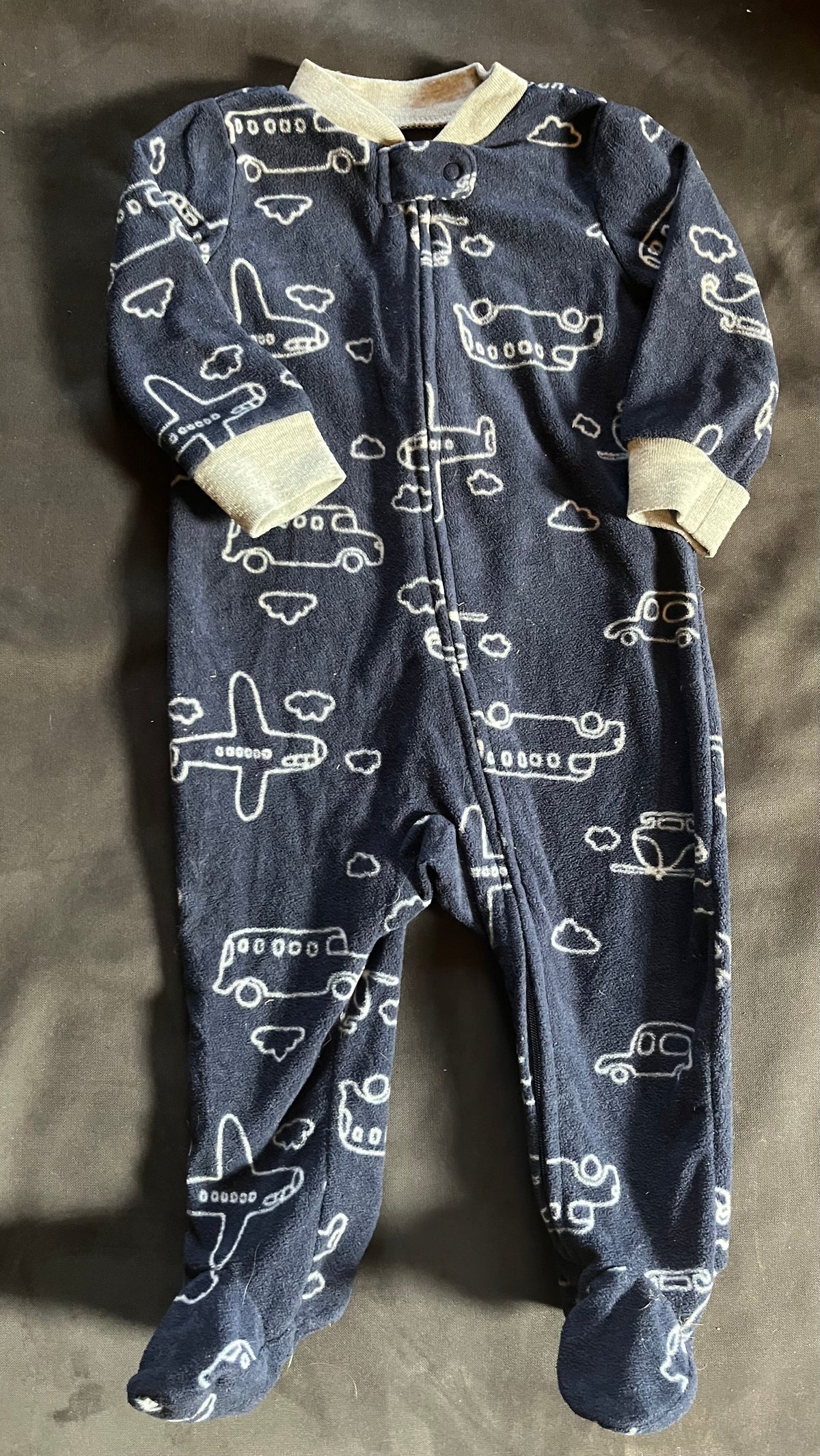 Seller #13 Carter’s 9 months boys fleece sleeper airplanes