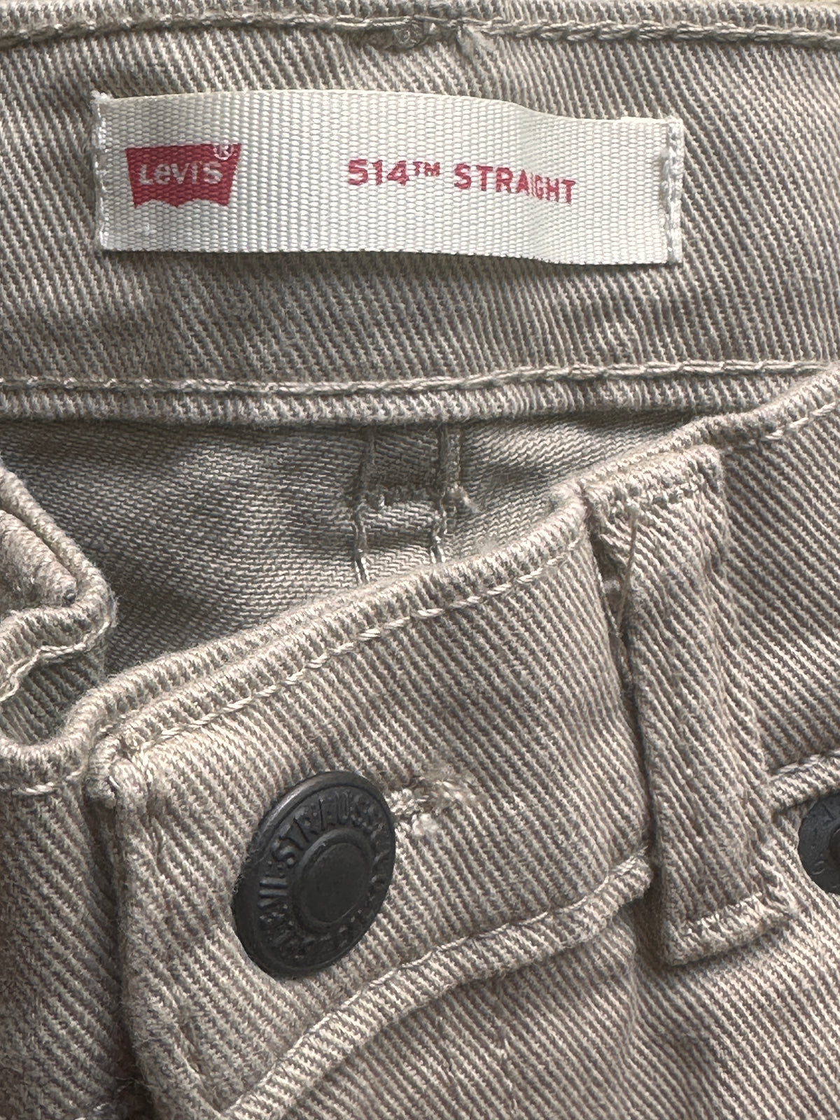 #163 Levi 514 Straight Khakis - size 7 - EUC