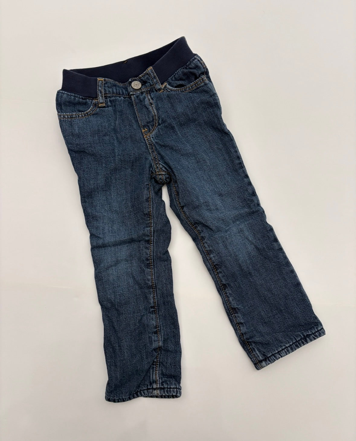 #121 girls 3T Baby Gap fleece lined jeans, EUC