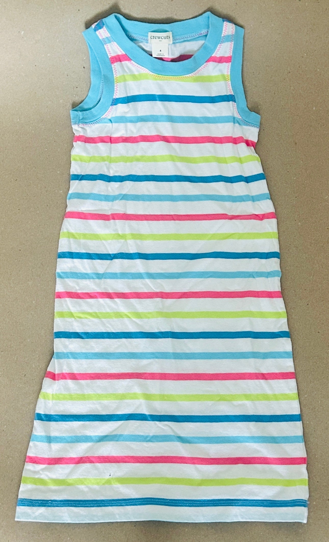 #15 Crewcuts 4t Maxi Striped Dress