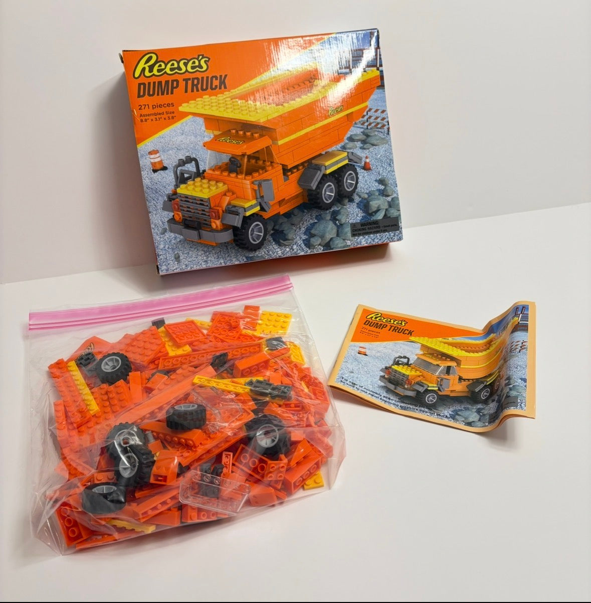 #121 LEGO Reeses dump truck  (put together one time)