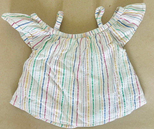 #15 Old Navy 2t Metallic Stripe Shirt