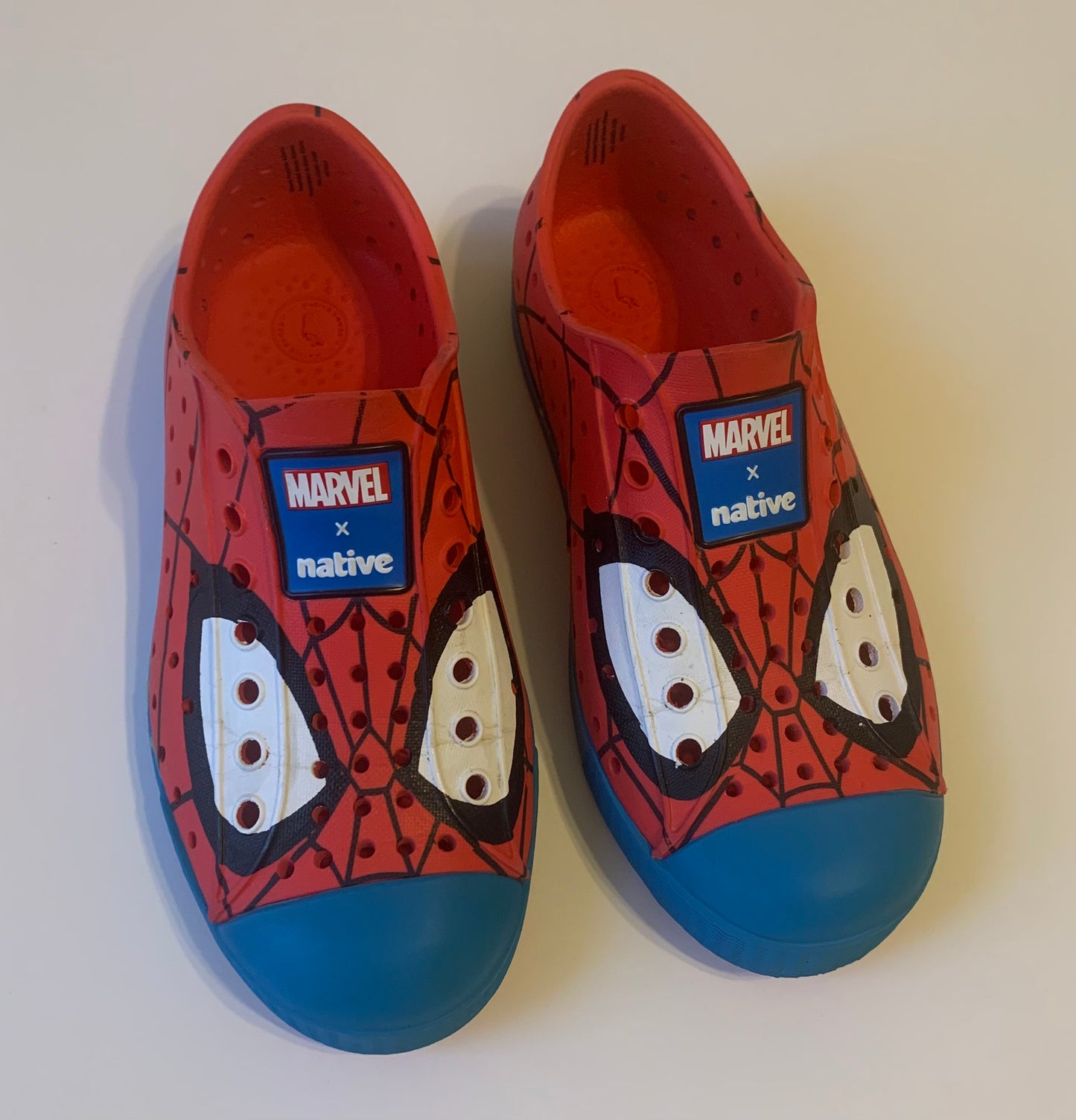 Boys C12 Marvel x Native Spiderman Shoes LIKE NEW