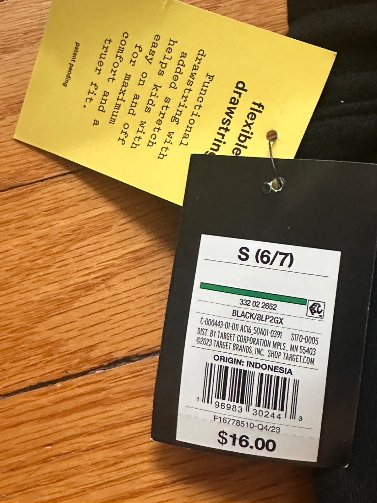 #163 NWT Art Class Black Joggers - size S (6/7)