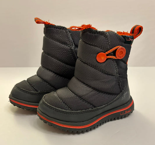 #101 *REDUCED* LL Bean Gray Orange Ultralight Winter Boots Size 6