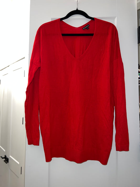 Womens Large Express light weight red sweater