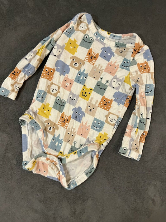 Seller 128 - REDUCED Little Sleepies Checkmates Onesie 0-3M