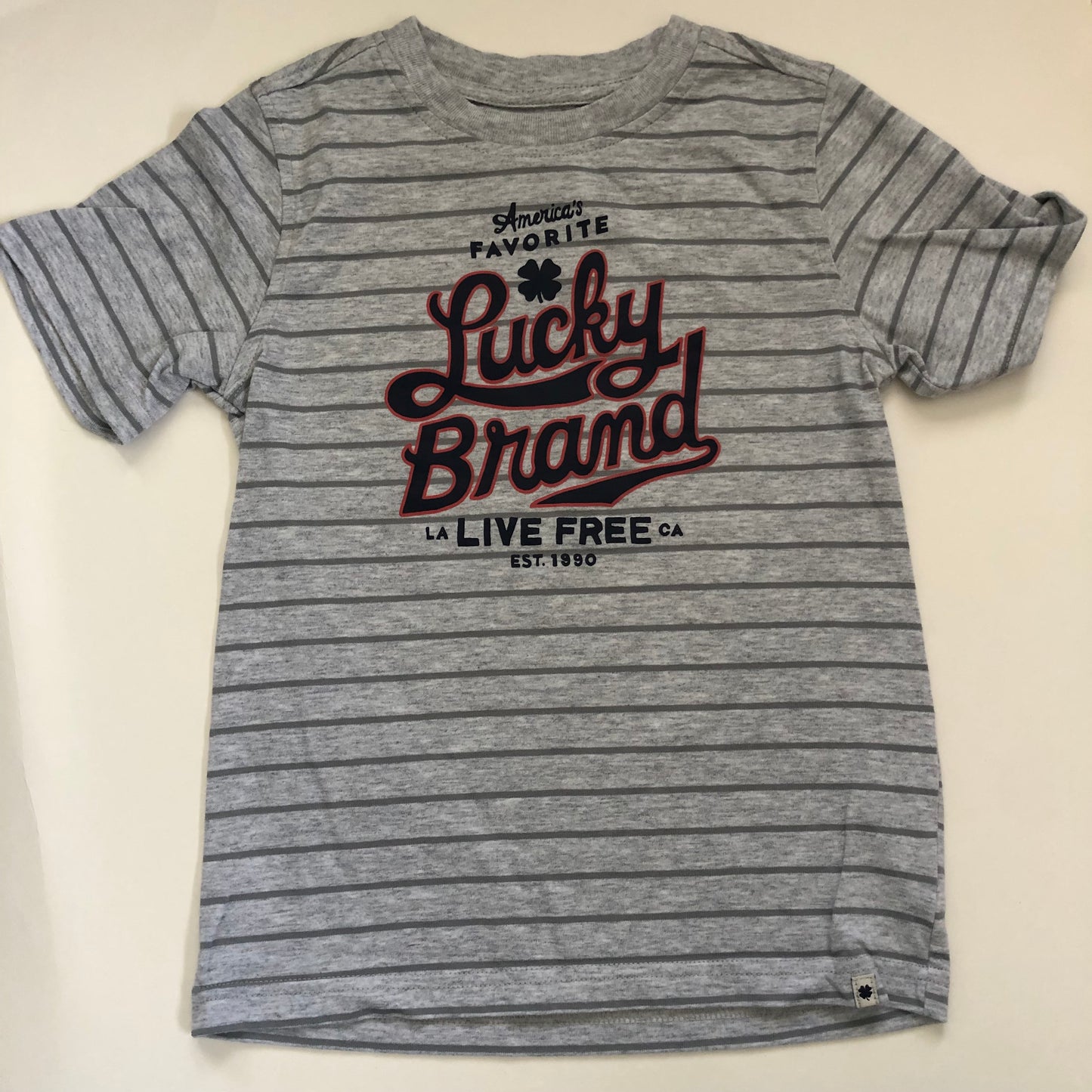 *Reduced* Size 6 Lucky Brand Shirt-!gray boy girl