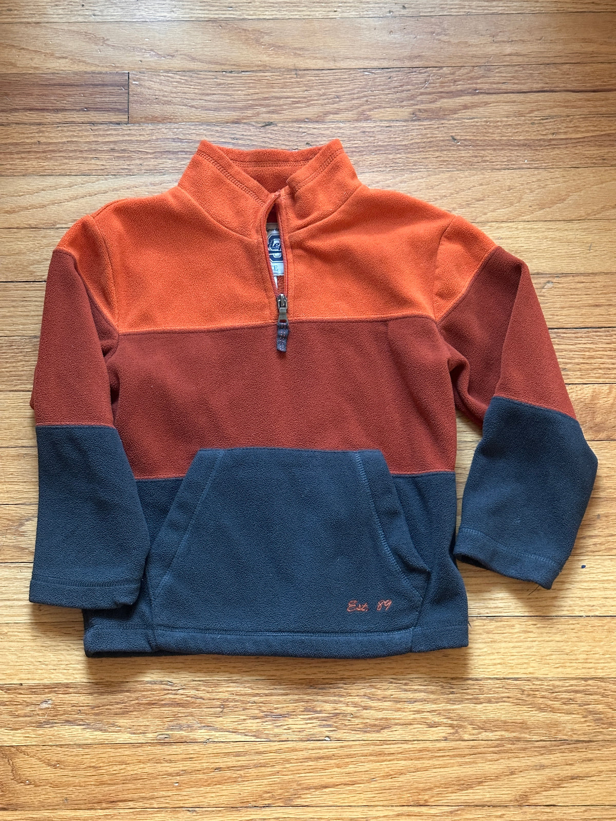 #163 Children's Place Fleece Quarter-Zip - size S (5/6) - EUC