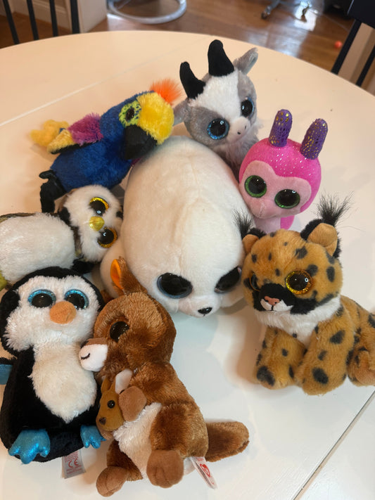 136 EUC assortment TY stuffies