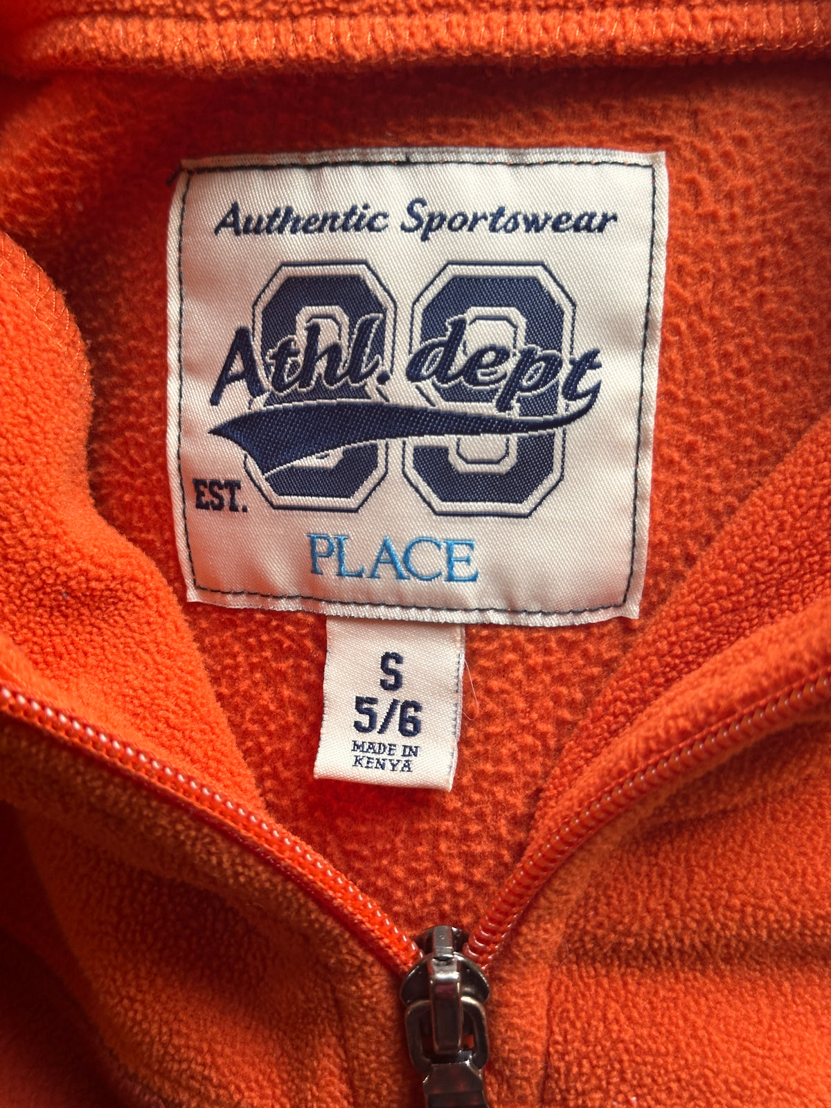 #163 Children's Place Fleece Quarter-Zip - size S (5/6) - EUC