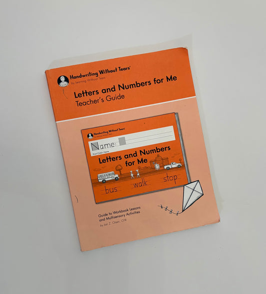 #121 Handwriting Without Tears Teacher’s Manual, VGUC