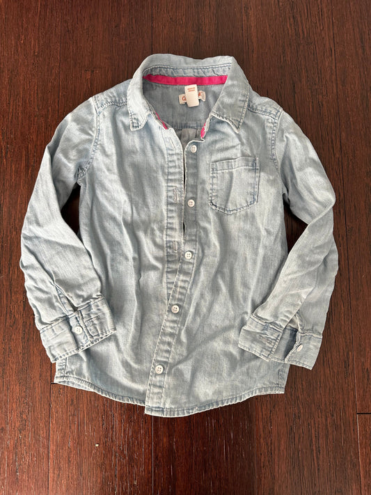 Seller 48, Cat & Jack Chambray Top, EUC, Girls 4t