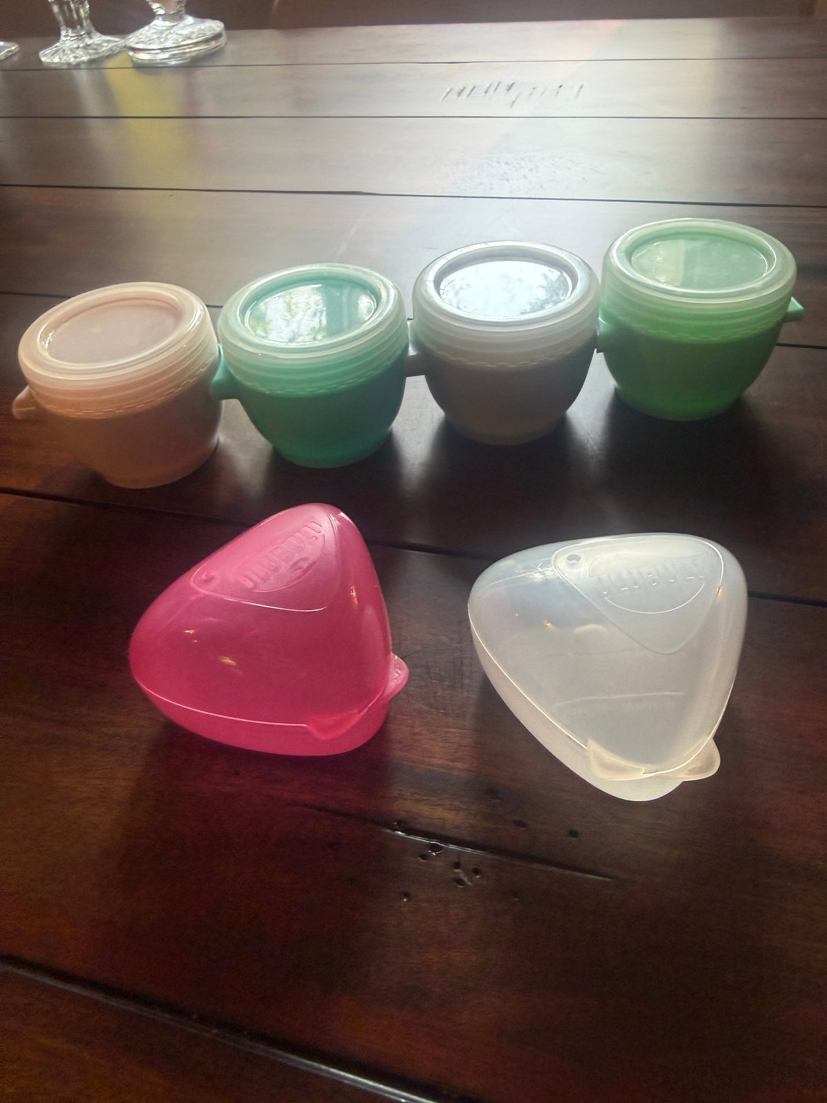 #51 Bundle of Connecting Snack Containers and 2 Pacifier Containers