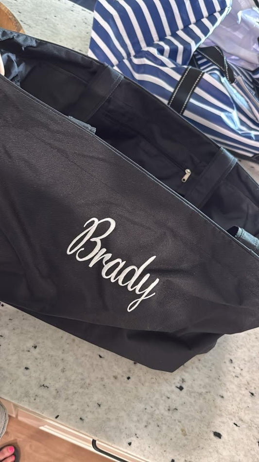 Seller #30 - "Brady" Black Tote Bag