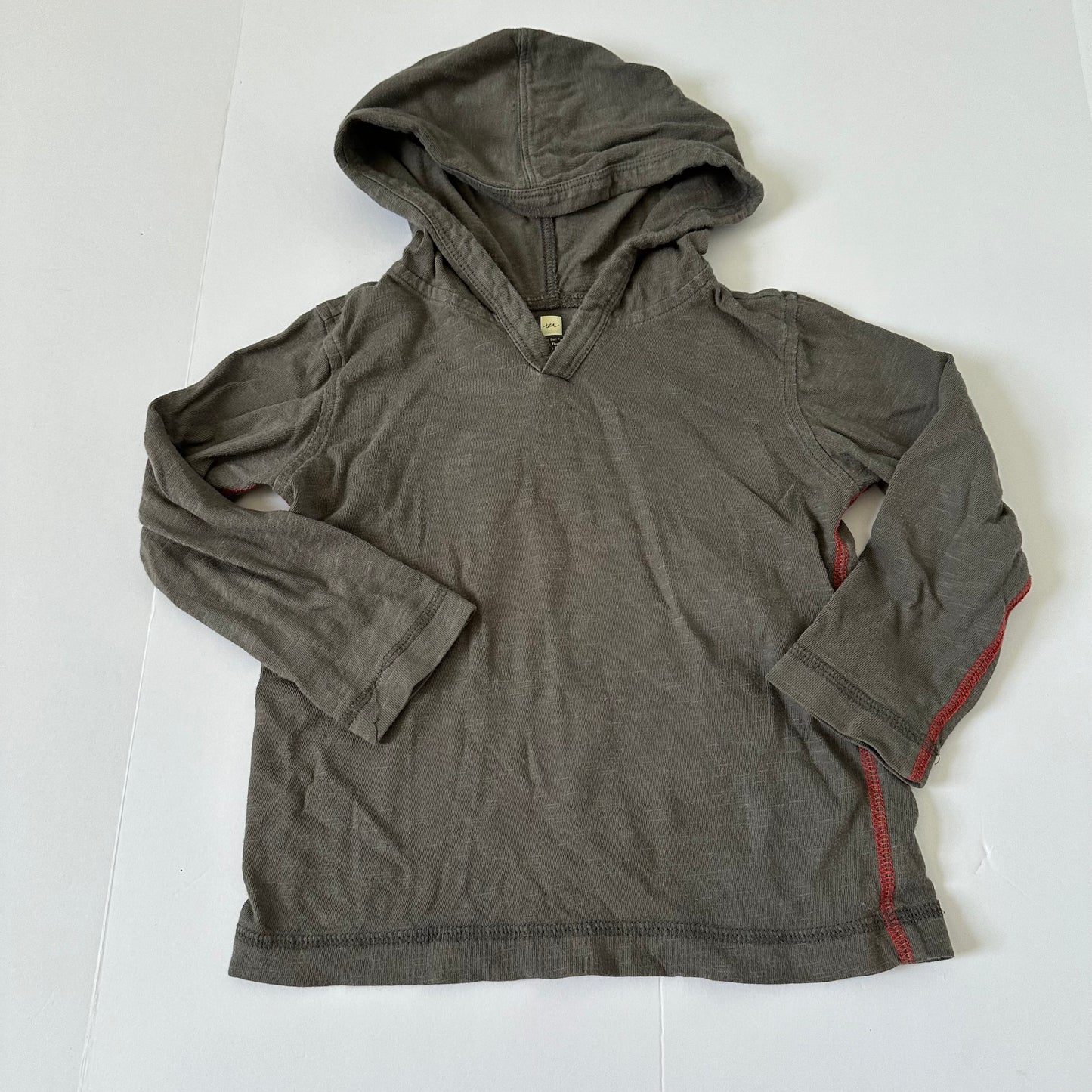 #86B Tea Gray Hooded Top Boys 3T