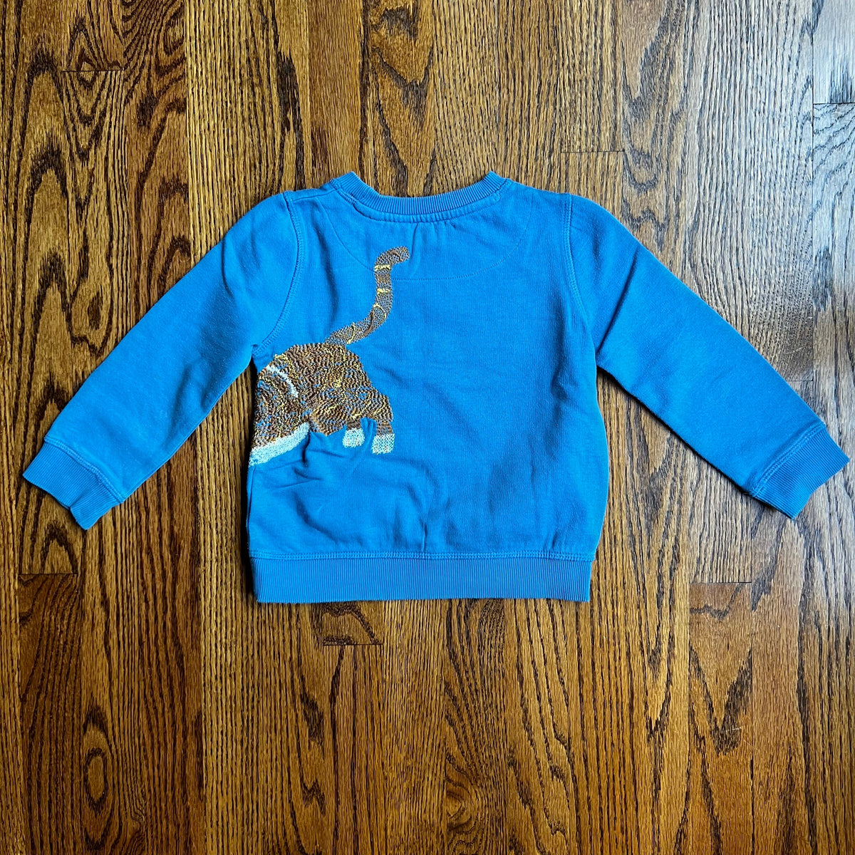 Seller #115 - Boden Girls 3-4Y Blue Embroidered Kitten Sweatshirt, VGUC