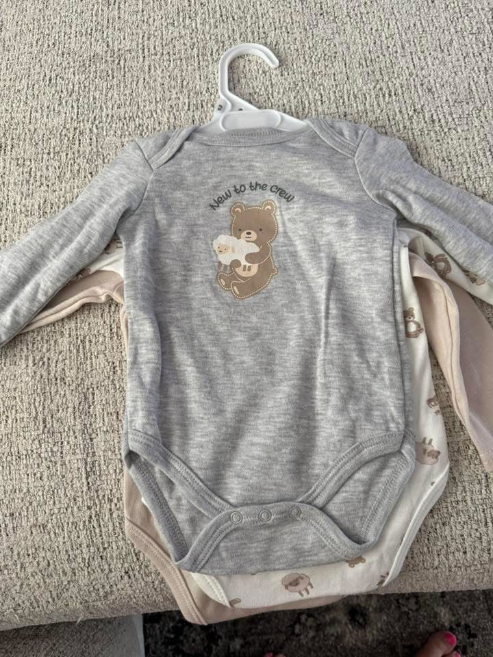Seller #30 3-Pack Long Sleeve Sleepers 3-6 months NWT