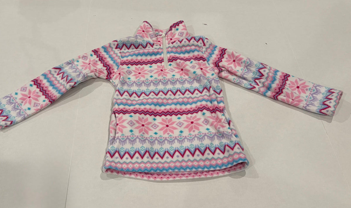 #25 Girls size 6 Btween long sleeve fleece warm half zip