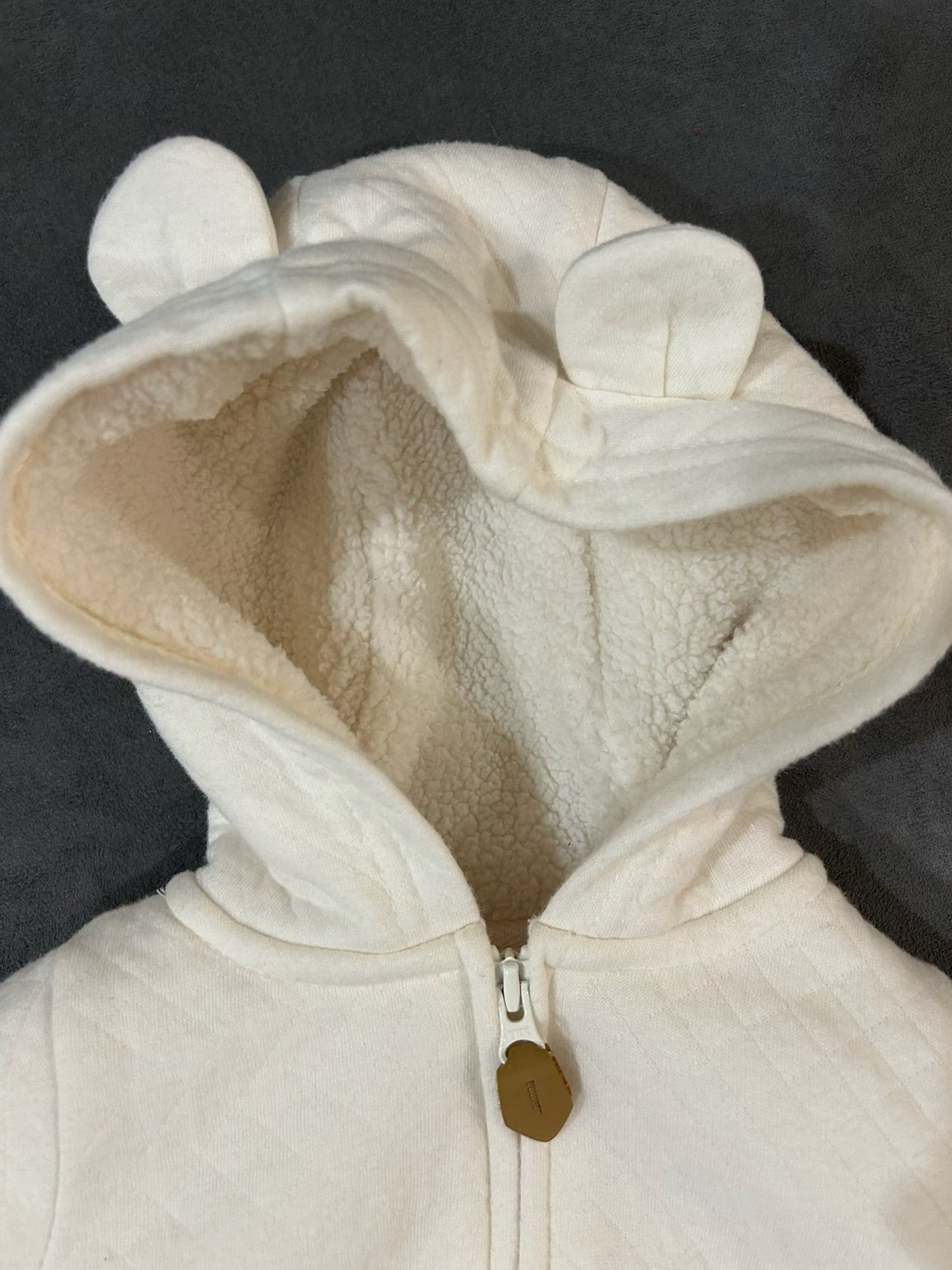Seller 128 -REDUCED Carter's 0-3M Fleece Lined Cream Jacket
