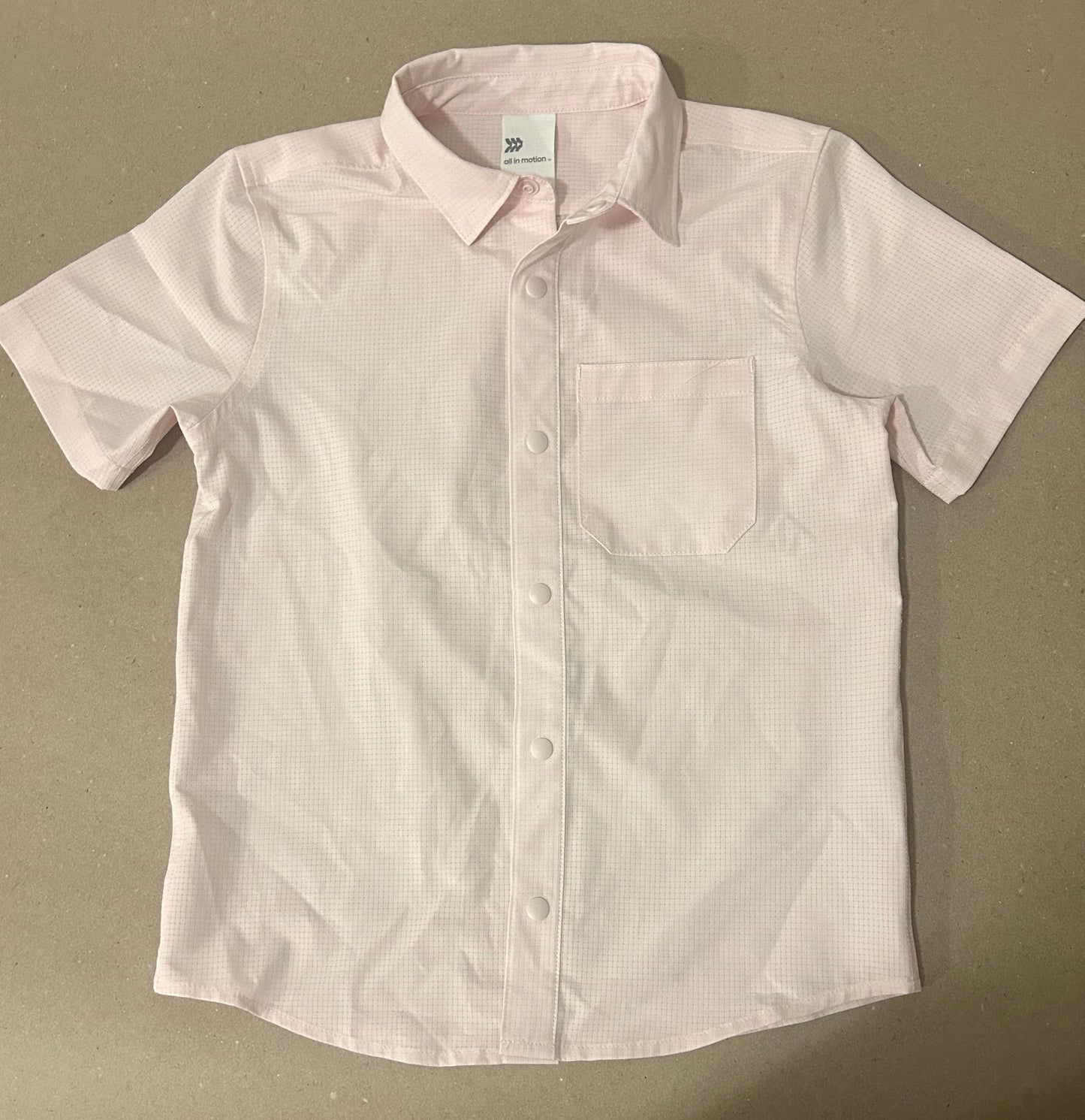 #15 All In Motion 6/7 Light Pink Adventure Shirt