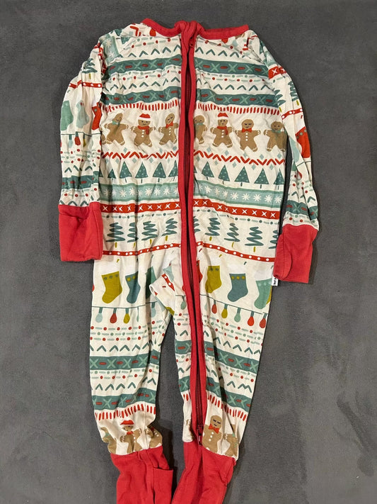 Seller 128 - REDUCED Little Sleepies Fair Isle Christmas Zippie 3-6M