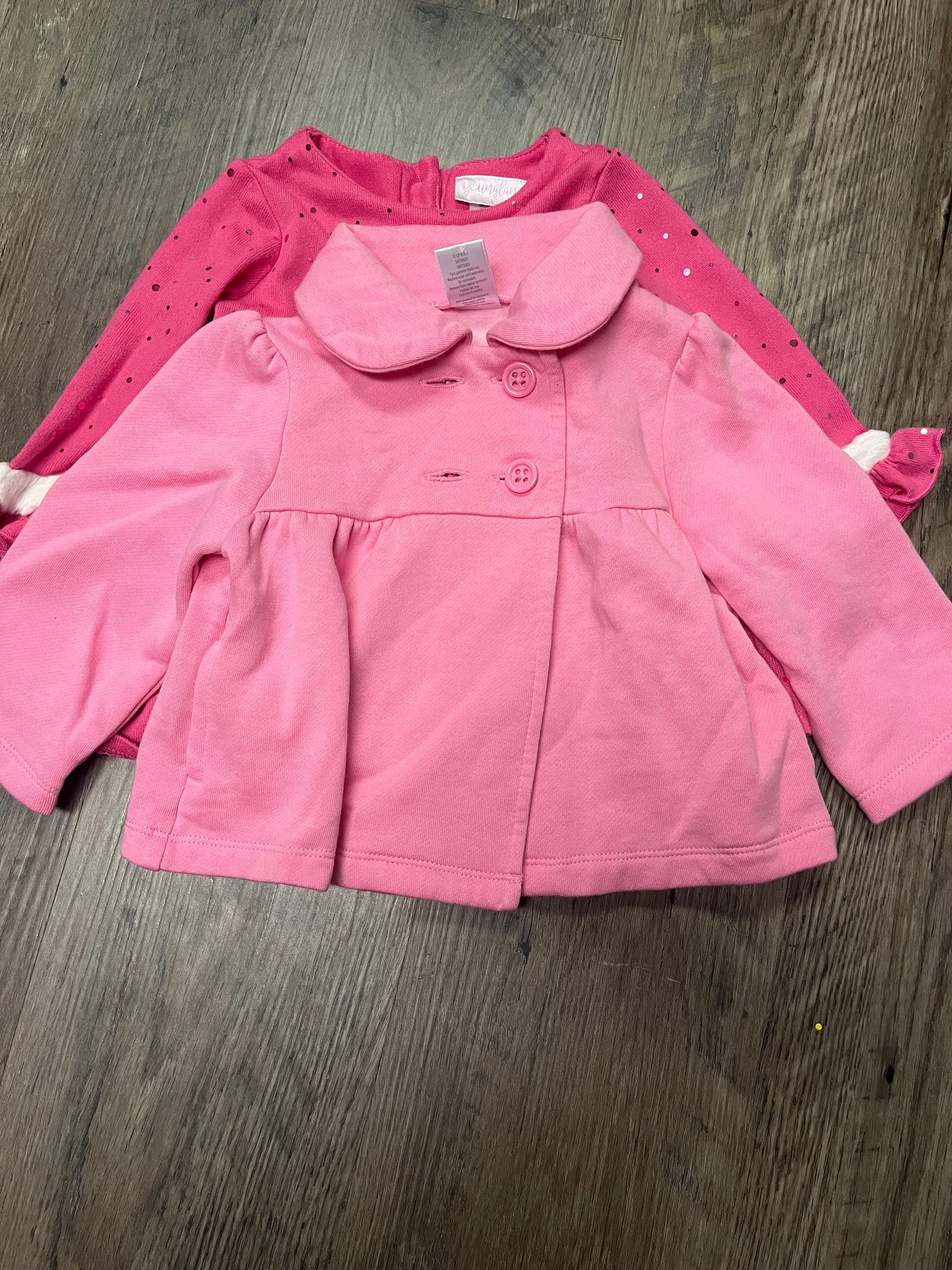 #13 VGUC 18 M baby girl dress and 12-24 M jacket. Winter