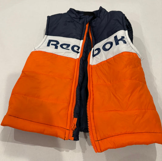 #25 Boys 4T Reebok orange and navy blue vest