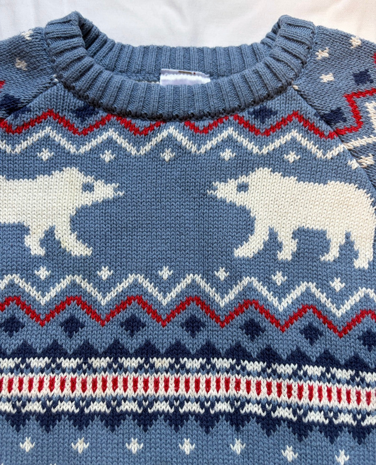 #78 Hanna Sweater Blue Polar Bear Boys 4