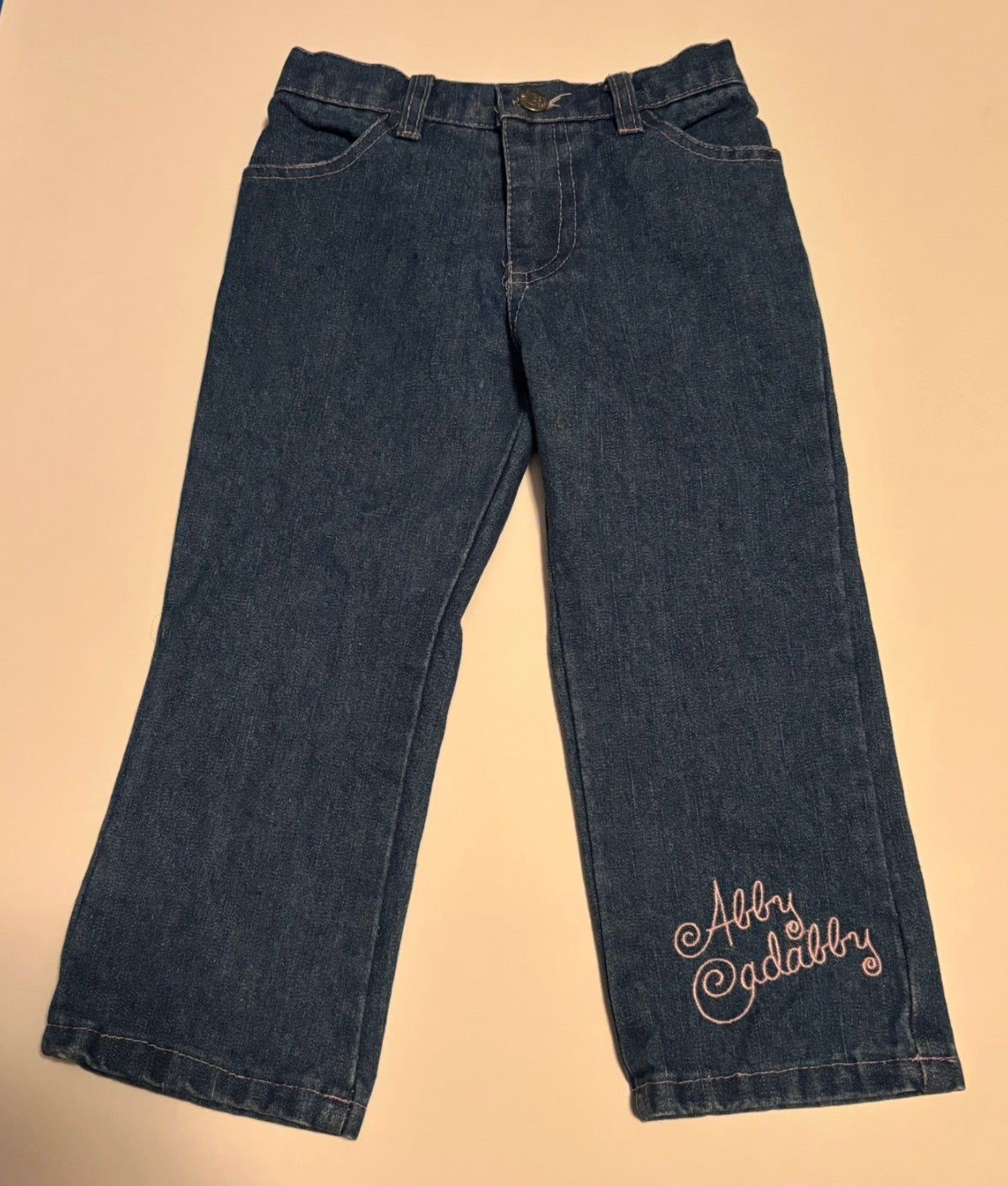 #75 Abby Cadabby Jeans and Sweater Vest Outfit Girl 2T REDUCED