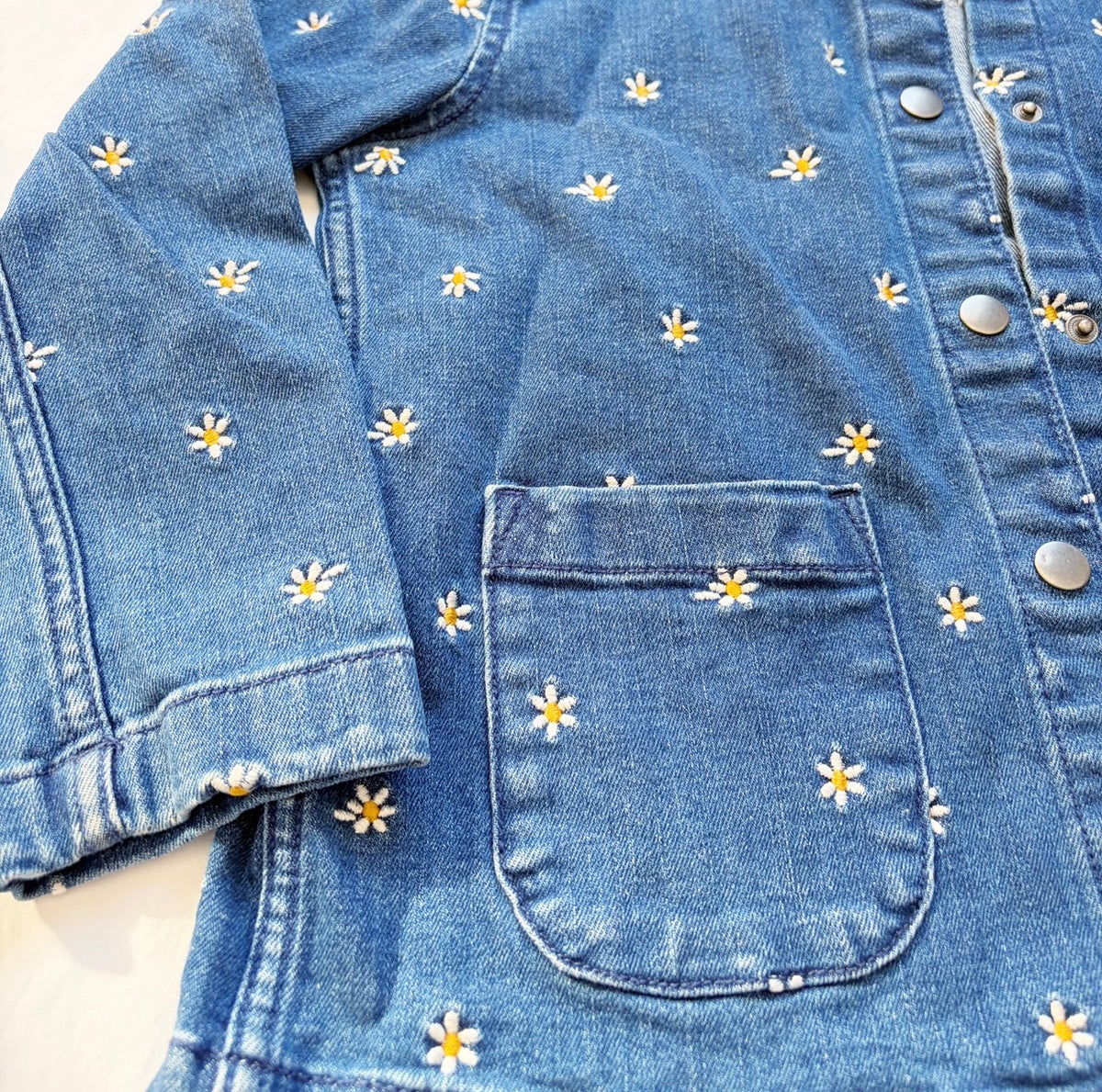 #78 Hanna Jean Jacket with Flowers Girls 8
