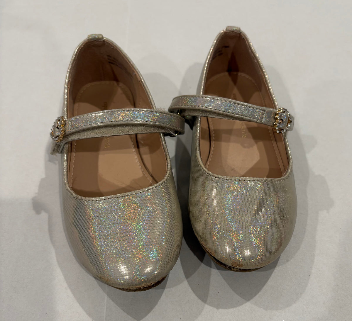 #25 Girls size 12 gold sparkly Cashmere and Cupcakes shoes