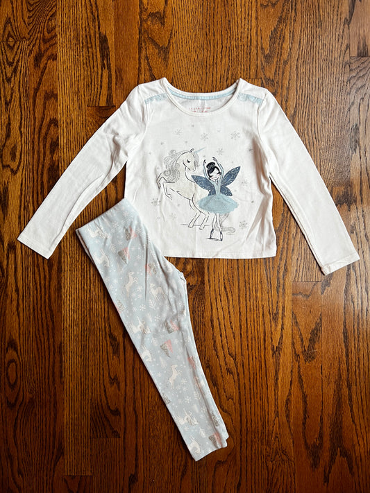 Seller #115 - TJ Maxx Brand Girls 4 Blue & White Winter Ballerina Outfit, GUC