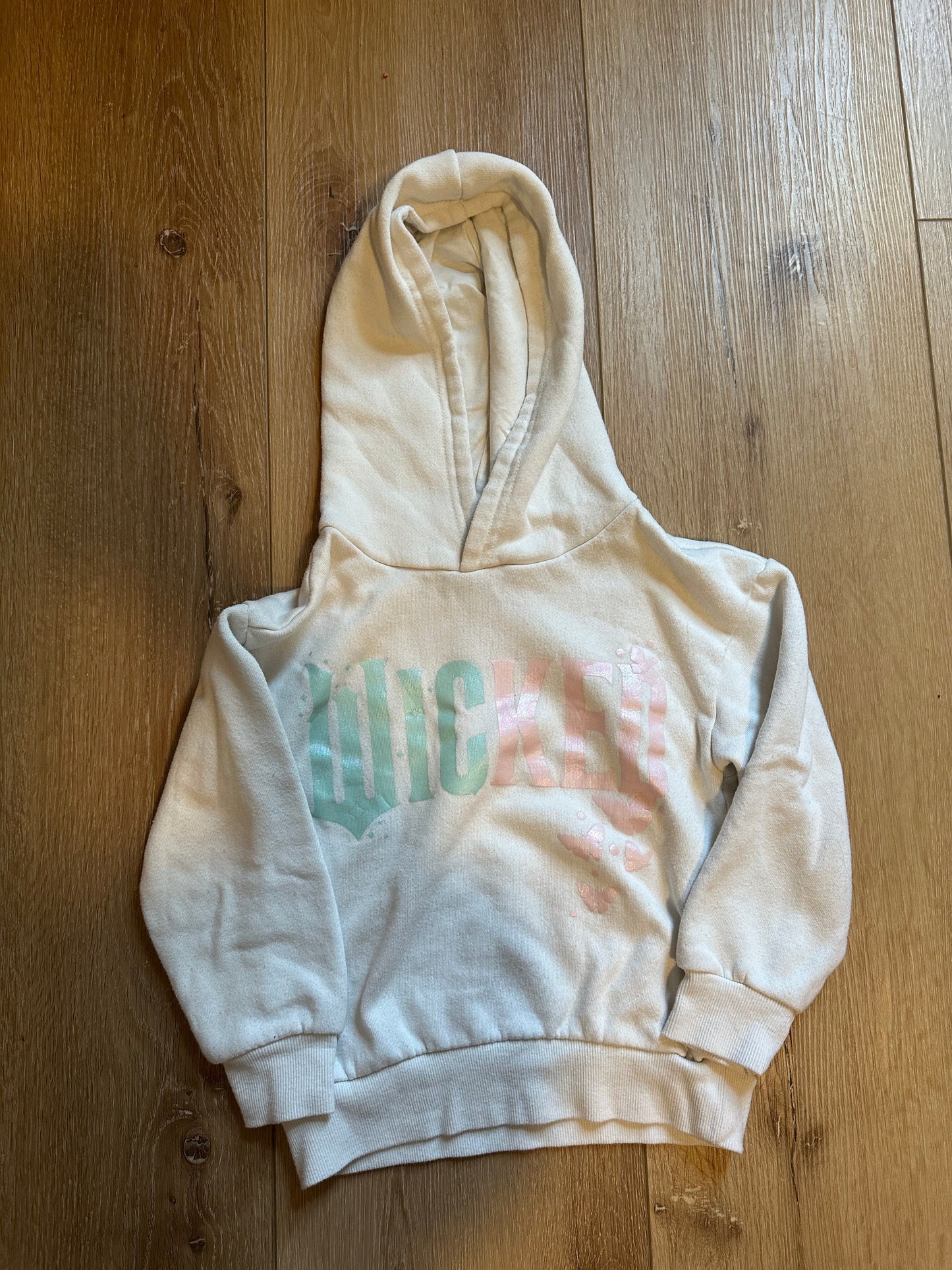 #161 Girls Size XS (4/5) White Wicked Sweatshirt (Reduced!)