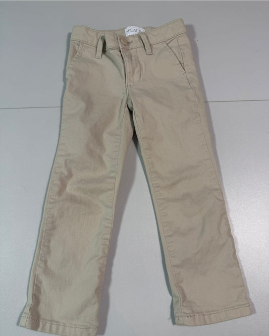 #155 Children’s Place khaki uniform pants, girls 4 slim