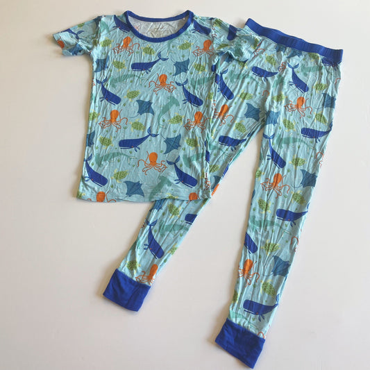 #118 | Size 9/10 | Little Sleepies Boys Ocean Animal Pajamas