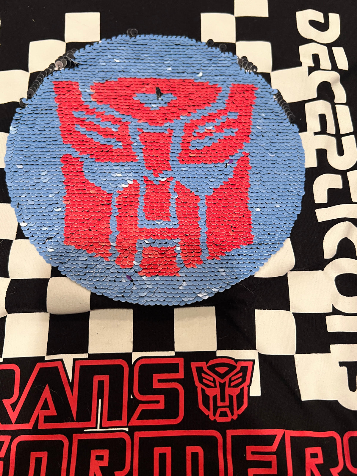 #141 Boys 7 Jumping Beans Reversible Sequin Transformer Long Sleeve