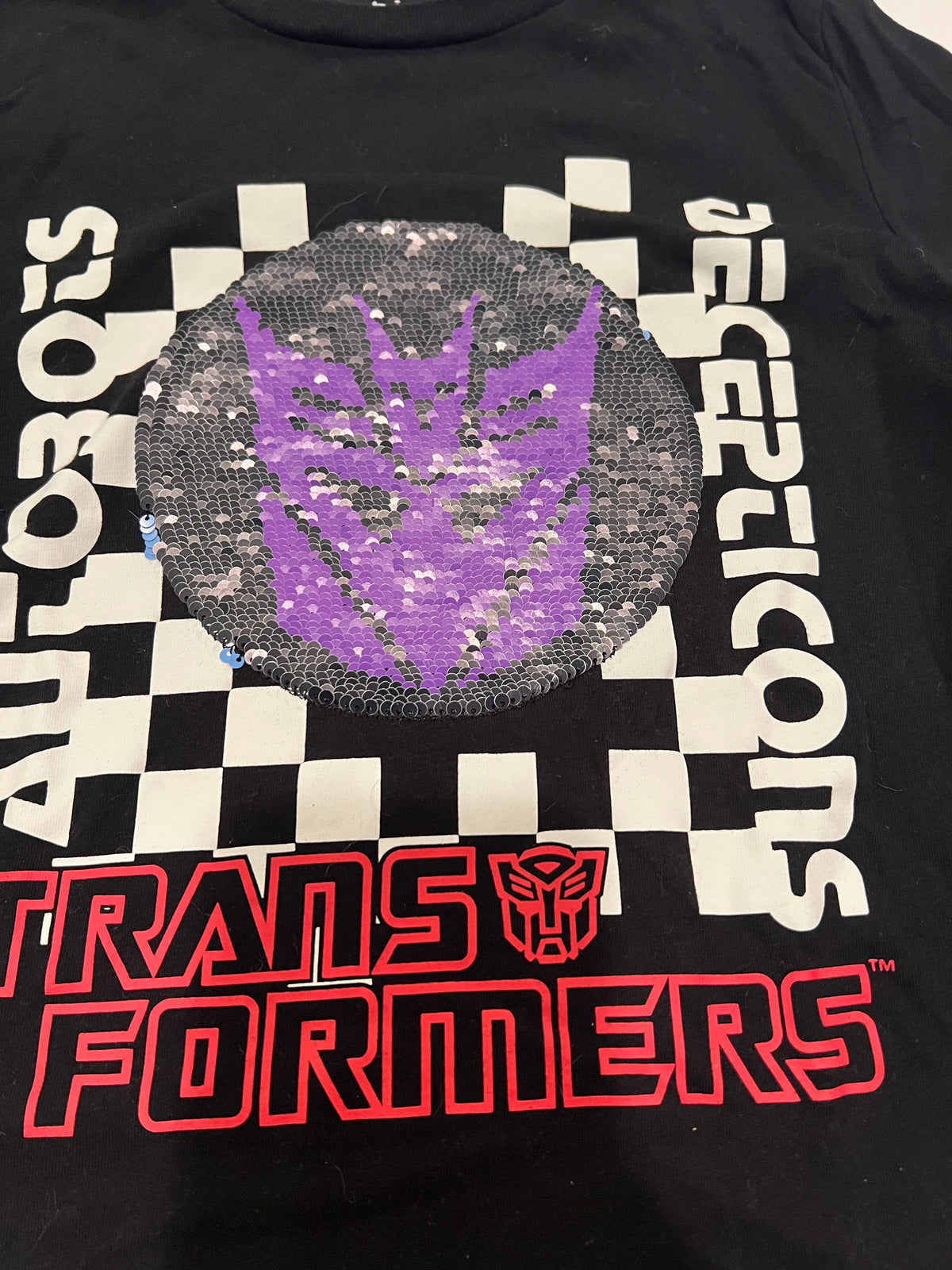 #141 Boys 7 Jumping Beans Reversible Sequin Transformer Long Sleeve