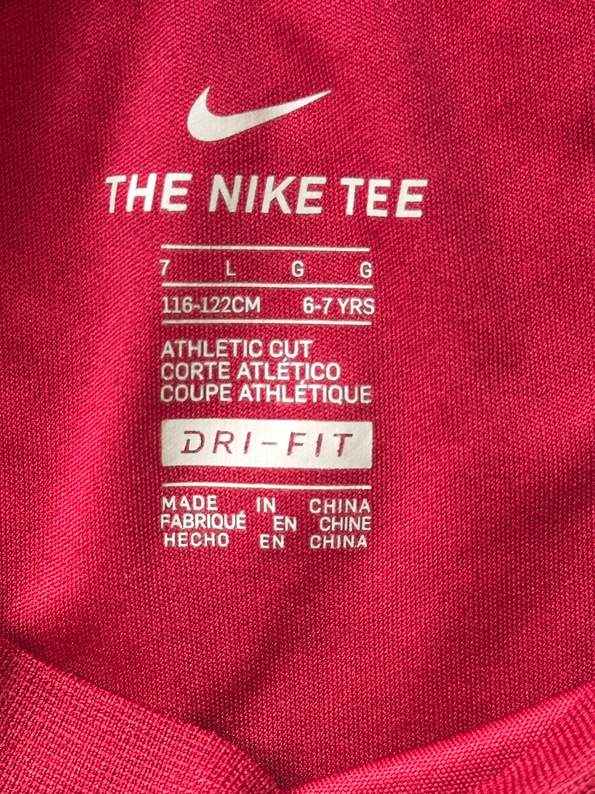 #163 Nike Ultra Fast Drifit Shirt - size 6/7
