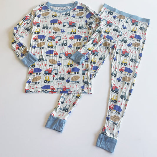 #118 | Size 9/10 | Little Sleepies Boys Transportation Pajamas