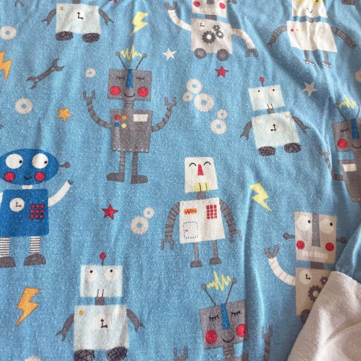 #118 | Size 9/10 | Little Sleepies Boys Robot Pajamas