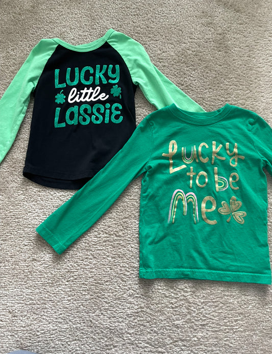 Seller 10- Girls 5T St. Patrick day shirt bundle
