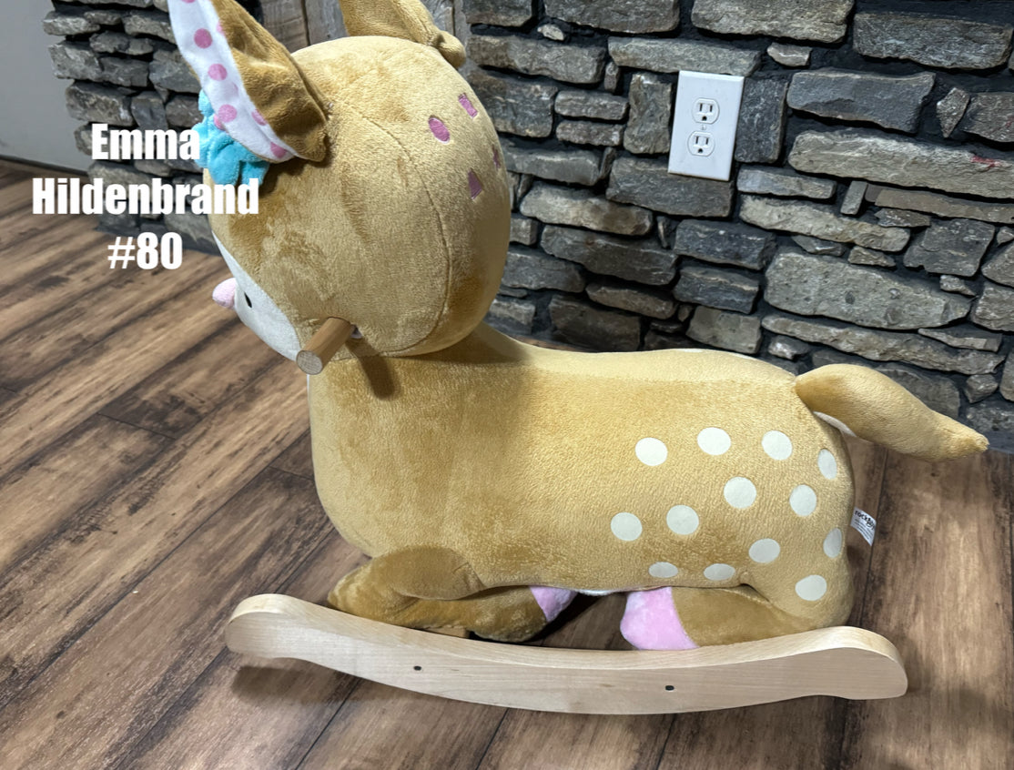Deer Ride On Rocking Toy With Sound!