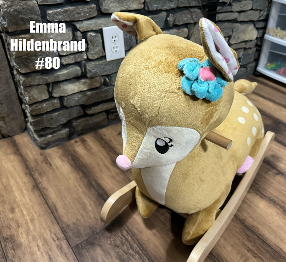 Deer Ride On Rocking Toy With Sound!