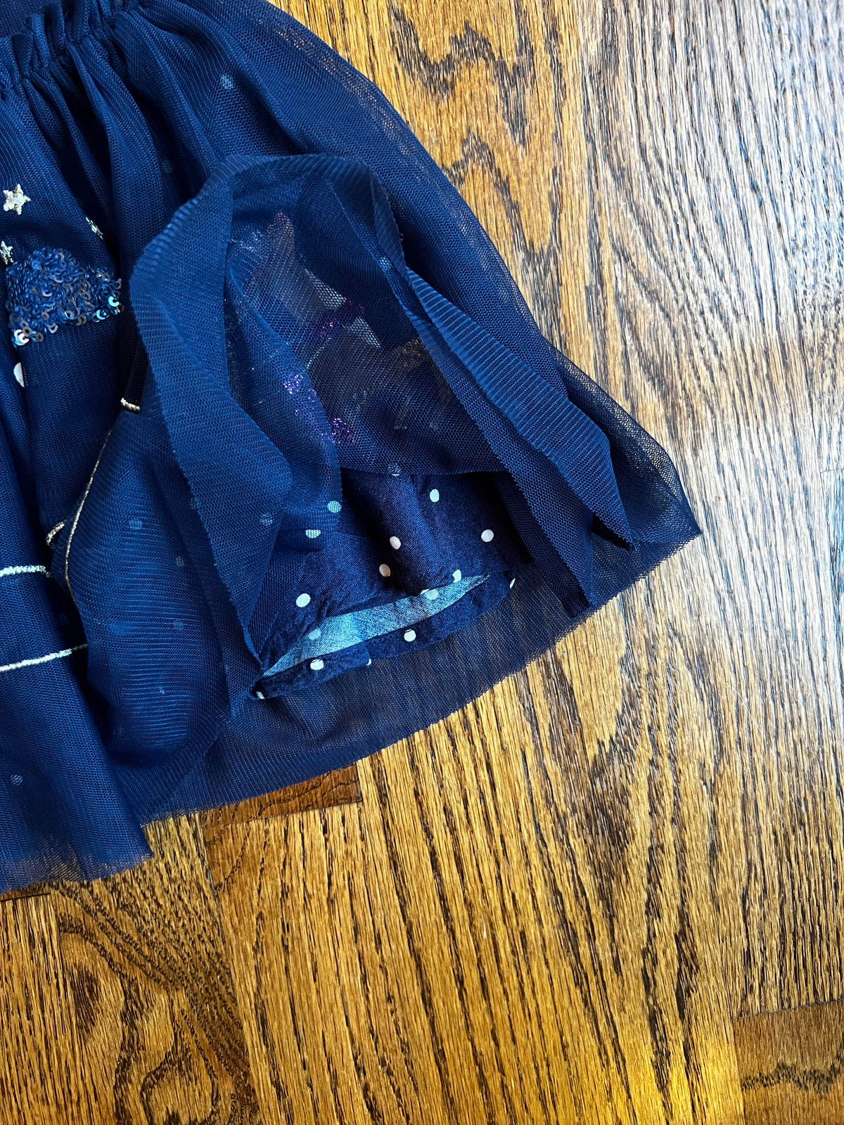 Seller #115 - Boden Girls 3-4Y Navy Blue Tulle Christmas Skirt, VGUC