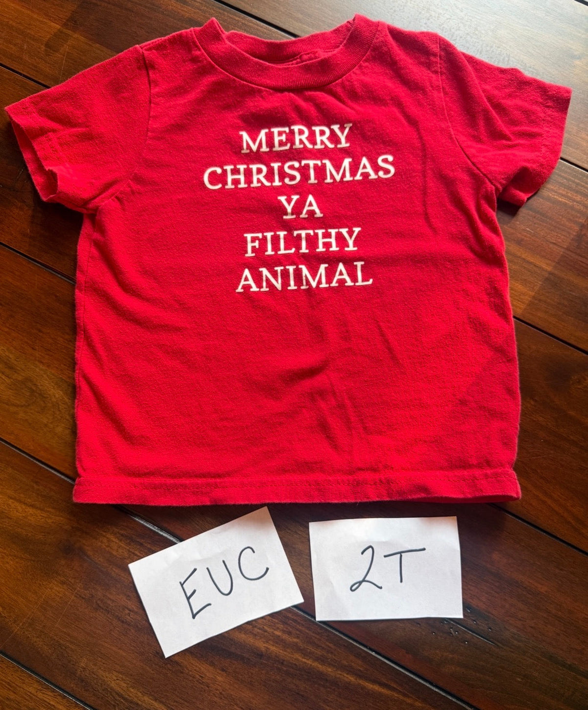 #51 2T Unisex Merry Christmas Ya Filthy Animal Home Alone Shirt