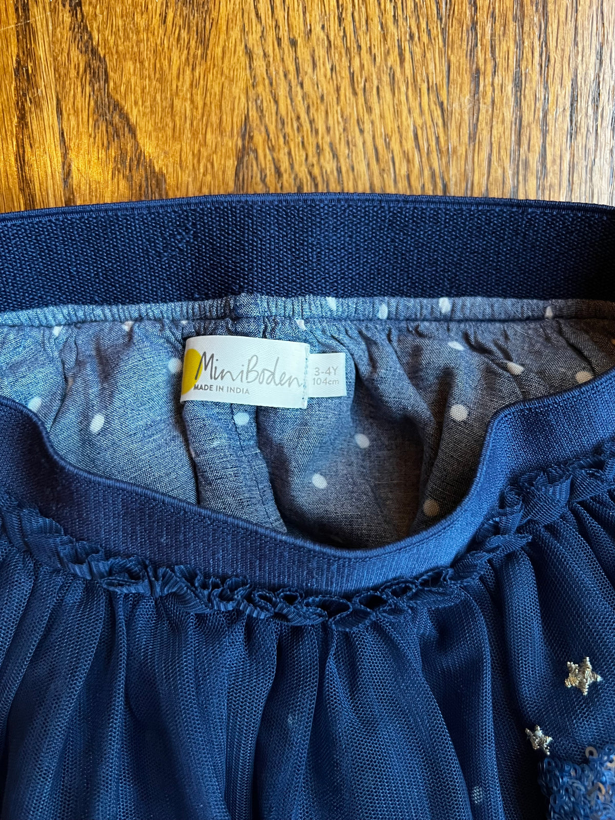 Seller #115 - Boden Girls 3-4Y Navy Blue Tulle Christmas Skirt, VGUC