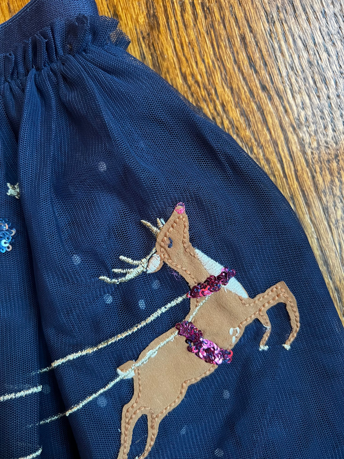 Seller #115 - Boden Girls 3-4Y Navy Blue Tulle Christmas Skirt, VGUC