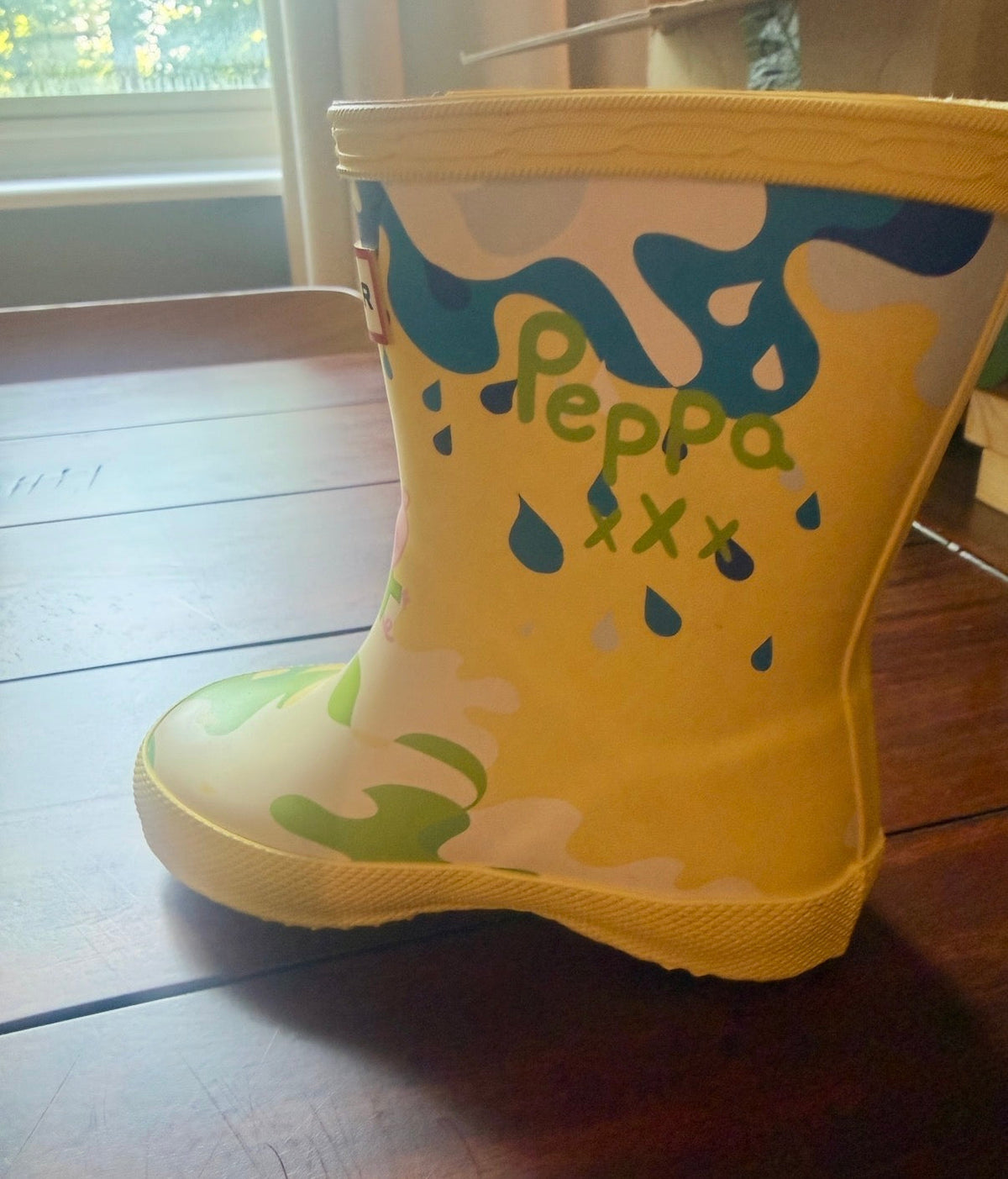 #51 Hunter x Peppa Pig Rain Boots Wellies Girls Size 5