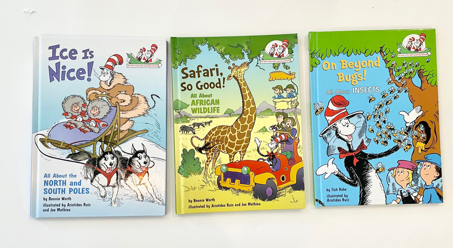 Dr Seuss animal books set of 3